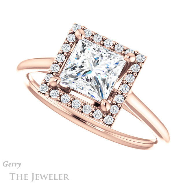 Princess Cut Forever One Moissanite Engagement Ring #GTJ1178-square-fo-r 5 Princess Cut Forever One Moissanite Engagement Ring #GTJ1178-square-fo-r