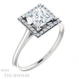 Princess Cut Forever One Moissanite Engagement Ring #GTJ1178-square-fo-w 4 Princess Cut Forever One Moissanite Engagement Ring #GTJ1178-square-fo-w
