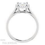 Princess Cut Forever One Moissanite Engagement Ring #GTJ1178-square-fo-w 2 Princess Cut Forever One Moissanite Engagement Ring #GTJ1178-square-fo-w