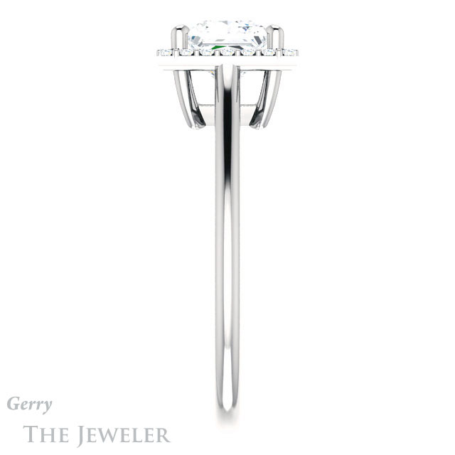 Princess Cut Forever One Moissanite Engagement Ring #GTJ1178-square-fo-w 3 Princess Cut Forever One Moissanite Engagement Ring #GTJ1178-square-fo-w