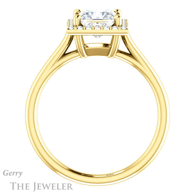 Princess Cut Forever One Moissanite Engagement Ring #GTJ1178-square-fo-y 2 Princess Cut Forever One Moissanite Engagement Ring #GTJ1178-square-fo-y