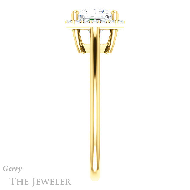 Princess Cut Forever One Moissanite Engagement Ring #GTJ1178-square-fo-y 3 Princess Cut Forever One Moissanite Engagement Ring #GTJ1178-square-fo-y