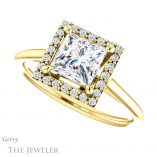 Princess Cut Forever One Moissanite Engagement Ring #GTJ1178-square-fo-y 5 Princess Cut Forever One Moissanite Engagement Ring #GTJ1178-square-fo-y