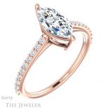 Marquise Cut Forever One Moissanite Engagement Ring #GTJ1179-marquise-fb-r 4 Marquise Cut Forever Brilliant Moissanite Engagement Ring #GTJ1179-marquise-fb-r