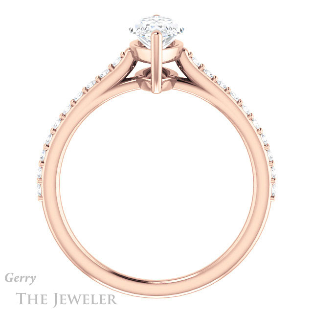Marquise Cut Forever Brilliant Moissanite Engagement Ring #GTJ1179-marquise-fb-r