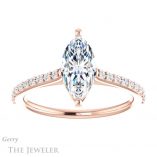 Marquise Cut Forever One Moissanite Engagement Ring #GTJ1179-marquise-fb-r 1 Marquise Cut Forever Brilliant Moissanite Engagement Ring #GTJ1179-marquise-fb-r