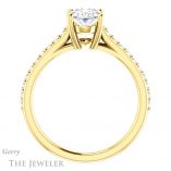 Oval Shaped Forever One Moissanite Engagement Ring #GTJ1179-oval-fo-y 2 Oval Shaped Forever One Moissanite Engagement Ring #GTJ1179-oval-fo-y