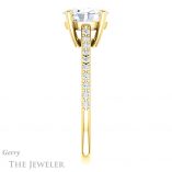 Oval Shaped Forever One Moissanite Engagement Ring #GTJ1179-oval-fo-y 3 Oval Shaped Forever One Moissanite Engagement Ring #GTJ1179-oval-fo-y