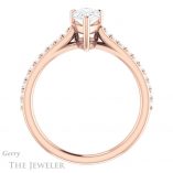 Pear Shaped Forever Brilliant Moissanite Engagement Ring #GTJ1179-pear-fb-r