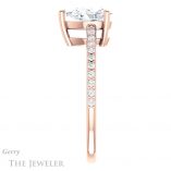 Pear Shaped Forever Brilliant Moissanite Engagement Ring #GTJ1179-pear-fb-r