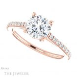 Round Cut Forever One Moissanite Engagement Ring #GTJ1179-round-fo-r 5 Round Cut Forever One Moissanite Engagement Ring #GTJ1179-round-fo-r