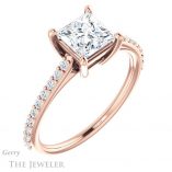 Princess Cut Forever One Moissanite Engagement Ring #GTJ1179-square-fo-r 4 Princess Cut Forever One Moissanite Engagement Ring #GTJ1179-square-fo-r