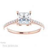 Princess Cut Forever One Moissanite Engagement Ring #GTJ1179-square-fo-r 1 Princess Cut Forever One Moissanite Engagement Ring #GTJ1179-square-fo-r