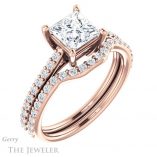 Princess Cut Forever One Moissanite Engagement Ring #GTJ1179-square-fo-r 6 Princess Cut Forever One Moissanite Engagement Ring #GTJ1179-square-fo-r