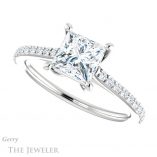 Princess Cut Forever One Moissanite Engagement Ring #GTJ1179-square-fo-w 5 Princess Cut Forever One Moissanite Engagement Ring #GTJ1179-square-fo-w