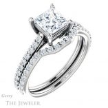 Princess Cut Forever One Moissanite Engagement Ring #GTJ1179-square-fo-w 6 Princess Cut Forever One Moissanite Engagement Ring #GTJ1179-square-fo-w