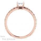 Emerald Cut Forever One Moissanite Engagement Ring #GTJ1180-emerald-fb-r 2 Emerald Cut Forever Brilliant Moissanite Engagement Ring #GTJ1180-emerald-fb-r