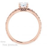 Oval Shaped Forever One Moissanite Engagement Ring #GTJ1180-oval-fo-r 2 Oval Shaped Forever One Moissanite Engagement Ring #GTJ1180-oval-fo-r