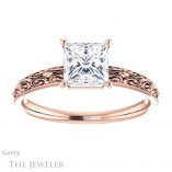 Princess Cut Forever One Moissanite Engagement Ring #GTJ1180-square-fo-r 1 Princess Cut Forever One Moissanite Engagement Ring #GTJ1180-square-fo-r