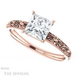 Princess Cut Forever One Moissanite Engagement Ring #GTJ1180-square-fo-r 5 Princess Cut Forever One Moissanite Engagement Ring #GTJ1180-square-fo-r