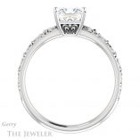 Princess Cut Forever One Moissanite Engagement Ring #GTJ1180-square-fo-w 2 Princess Cut Forever One Moissanite Engagement Ring #GTJ1180-square-fo-w