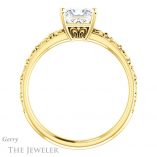 Princess Cut Forever One Moissanite Engagement Ring #GTJ1180-square-fo-y 2 Princess Cut Forever One Moissanite Engagement Ring #GTJ1180-square-fo-y