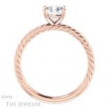Cushion Cut Forever One Moissanite Engagement Ring #GTJ1182-cushion-fo-r