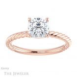 Cushion Cut Forever One Moissanite Engagement Ring #GTJ1182-cushion-fo-r