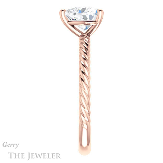 Heart Shaped Forever One Moissanite Engagement Ring #GTJ1182-heart-fb-r 3 Heart Shaped Forever Brilliant Moissanite Engagement Ring #GTJ1182-heart-fb-r