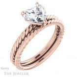 Heart Shaped Forever One Moissanite Engagement Ring #GTJ1182-heart-fb-r 6 Heart Shaped Forever Brilliant Moissanite Engagement Ring #GTJ1182-heart-fb-r