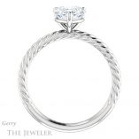 Heart Shaped Forever One Moissanite Engagement Ring #GTJ1182-heart-fb-w 2 Heart Shaped Forever Brilliant Moissanite Engagement Ring #GTJ1182-heart-fb-w