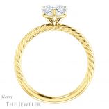 Heart Shaped Forever One Moissanite Engagement Ring #GTJ1182-heart-fb-y 2 Heart Shaped Forever Brilliant Moissanite Engagement Ring #GTJ1182-heart-fb-y