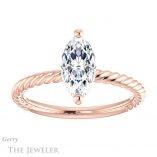 Marquise Cut Forever One Moissanite Engagement Ring #GTJ1182-marquise-fb-r 1 Marquise Cut Forever Brilliant Moissanite Engagement Ring #GTJ1182-marquise-fb-r