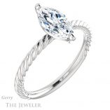Marquise Cut Forever Brilliant Moissanite Engagement Ring #GTJ1182-marquise-fb-w