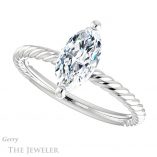 Marquise Cut Forever Brilliant Moissanite Engagement Ring #GTJ1182-marquise-fb-w