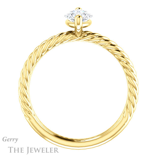 Marquise Cut Forever One Moissanite Engagement Ring #GTJ1182-marquise-fb-y 2 Marquise Cut Forever Brilliant Moissanite Engagement Ring #GTJ1182-marquise-fb-y