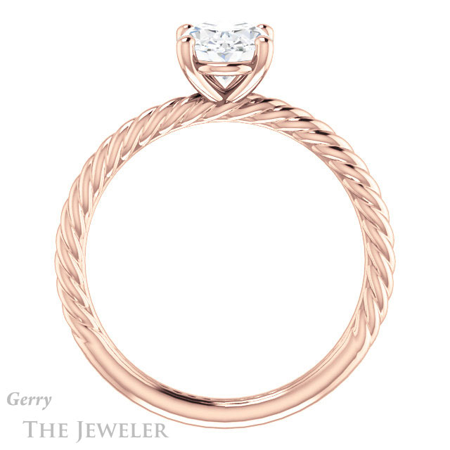 Oval Shaped Forever One Moissanite Engagement Ring #GTJ1182-oval-fo-r 2 Oval Shaped Forever One Moissanite Engagement Ring #GTJ1182-oval-fo-r