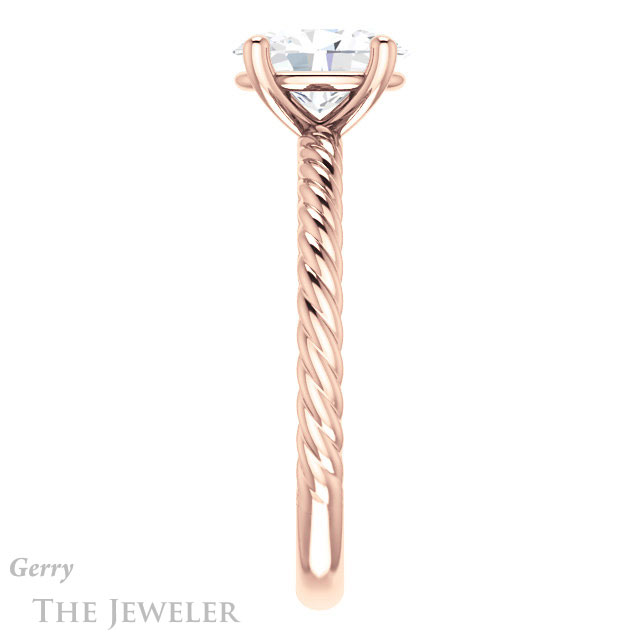 Oval Shaped Forever One Moissanite Engagement Ring #GTJ1182-oval-fo-r 3 Oval Shaped Forever One Moissanite Engagement Ring #GTJ1182-oval-fo-r
