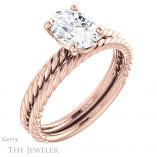 Oval Shaped Forever One Moissanite Engagement Ring #GTJ1182-oval-fo-r 6 Oval Shaped Forever One Moissanite Engagement Ring #GTJ1182-oval-fo-r