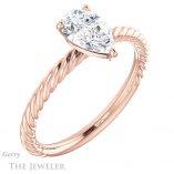 Pear Shaped Forever One Moissanite Engagement Ring #GTJ1182-pear-fb-r 4 Pear Shaped Forever Brilliant Moissanite Engagement Ring #GTJ1182-pear-fb-r