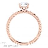 Round Cut Forever One Moissanite Engagement Ring #GTJ1182-round-fo-r 2 Round Cut Forever One Moissanite Engagement Ring #GTJ1182-round-fo-r