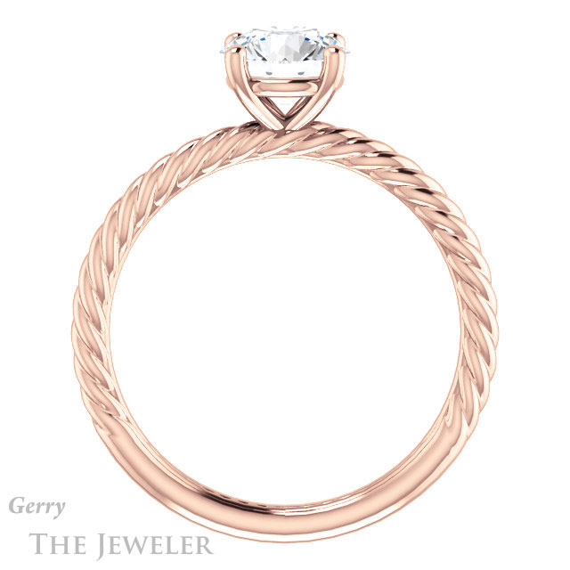 Round Cut Forever One Moissanite Engagement Ring #GTJ1182-round-fo-r 2 Round Cut Forever One Moissanite Engagement Ring #GTJ1182-round-fo-r