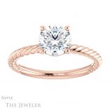 Round Cut Forever One Moissanite Engagement Ring #GTJ1182-round-fo-r 1 Round Cut Forever One Moissanite Engagement Ring #GTJ1182-round-fo-r