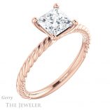 Princess Cut Forever One Moissanite Engagement Ring #GTJ1182-square-fo-r 4 Princess Cut Forever One Moissanite Engagement Ring #GTJ1182-square-fo-r