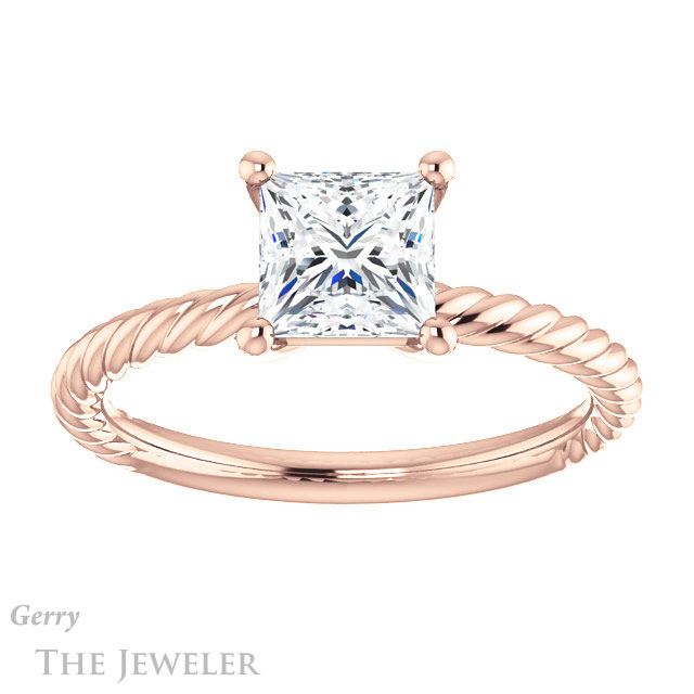 Princess Cut Forever One Moissanite Engagement Ring #GTJ1182-square-fo-r 1 Princess Cut Forever One Moissanite Engagement Ring #GTJ1182-square-fo-r