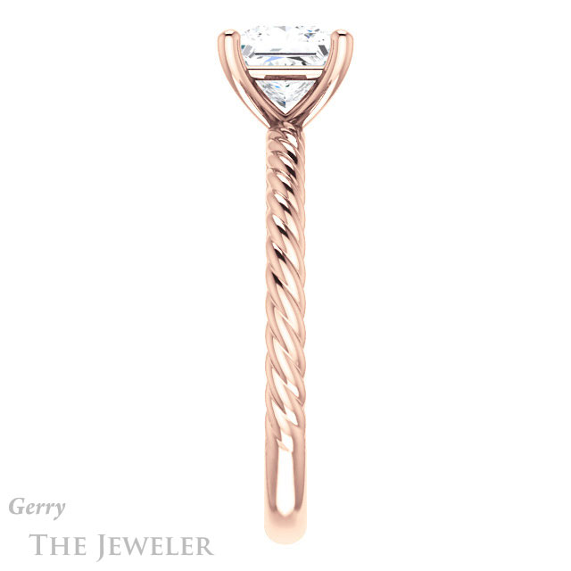 Princess Cut Forever One Moissanite Engagement Ring #GTJ1182-square-fo-r 3 Princess Cut Forever One Moissanite Engagement Ring #GTJ1182-square-fo-r