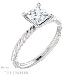 Princess Cut Forever One Moissanite Engagement Ring #GTJ1182-square-fo-w