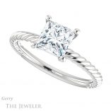 Princess Cut Forever One Moissanite Engagement Ring #GTJ1182-square-fo-w