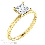 Princess Cut Forever One Moissanite Engagement Ring #GTJ1182-square-fo-y