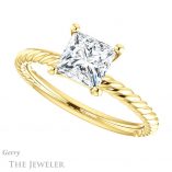 Princess Cut Forever One Moissanite Engagement Ring #GTJ1182-square-fo-y
